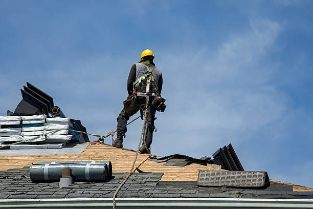 Professional Gutter Installation technician working in Bird In Hand, PA
